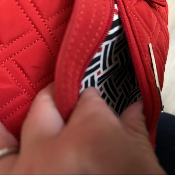 Vera Bradley Red Quilted Crossbody Bag - Picture 3 of 12
